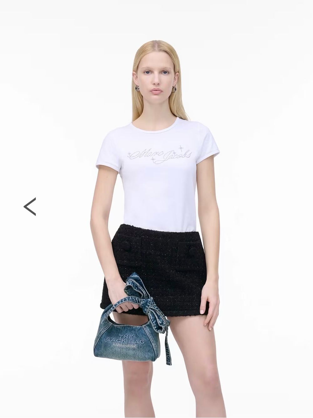 NWT Marc Jacobs The Bow Denim Mini Sack Bag - Picture 8 of 8